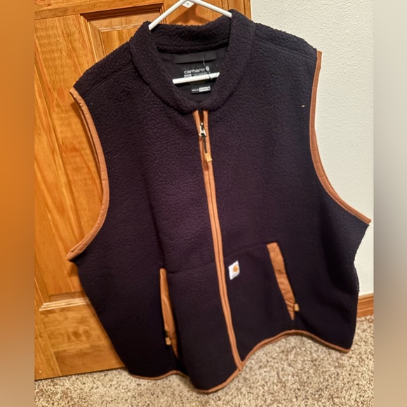 Carhartt Men’s Relaxed Fit Fleece Vest 2XL - NWOT - Picture 1 of 5